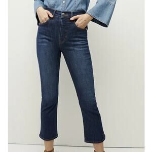 Veronica Beard Carly Kick Flare High Rise Jeans Bright Blue Women's Size 25